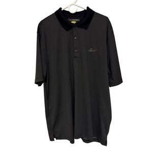 Greg Norman Collection Play Dry Golf Polo Shirt Men’s XXL Black⛳️